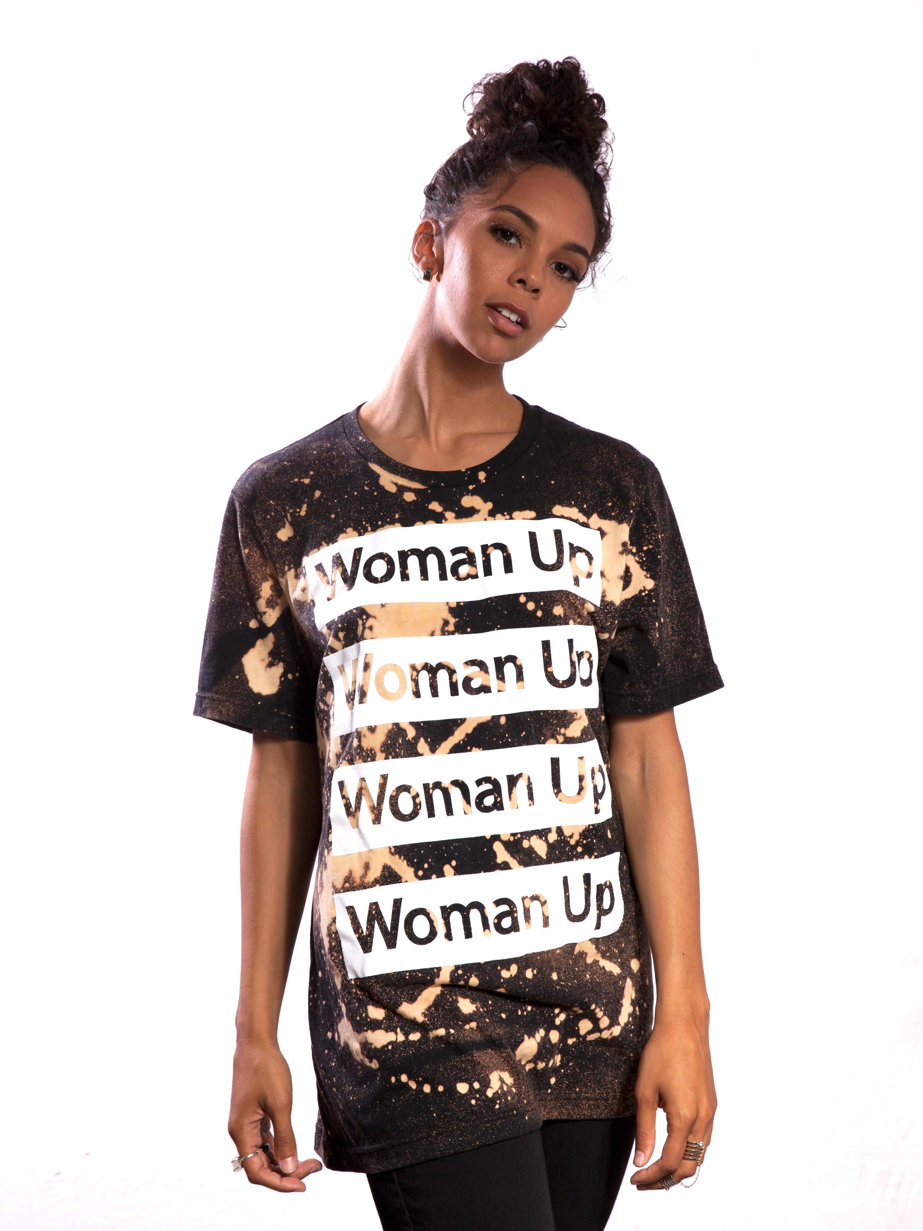 WOMAN UP T-SHIRT-DYED